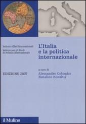 L' Italia e la politica internazionale 2007