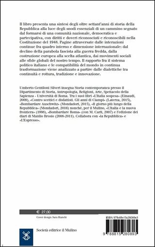 Storia dell'Italia contemporanea 1943-2019 - Umberto Gentiloni Silveri - Libro Il Mulino 2019, Le vie della civiltà | Libraccio.it