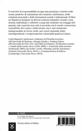 Teoria della responsabilità - Carla Bagnoli - Libro Il Mulino 2019, Saggi | Libraccio.it
