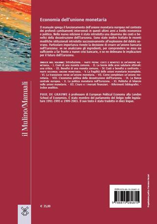 Economia dell'unione monetaria - Paul De Grauwe - Libro Il Mulino 2019, Manuali | Libraccio.it