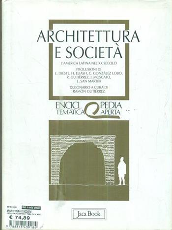 Architettura e società. L'America latina nel XX secolo  - Libro Jaca Book 1996, Eta. Enciclopedia tematica aperta | Libraccio.it