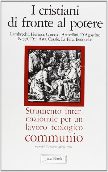 Cristiani fronte potere  - Libro Jaca Book 1984 | Libraccio.it