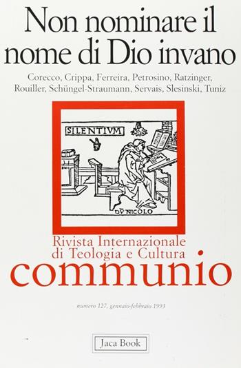 Non nominare il nome di Dio invano  - Libro Jaca Book 1993 | Libraccio.it