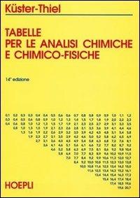 Tabelle per le analisi chimiche e chimico-fisiche. Per le Scuole superiori - Friedrich W. Küster, Alfred Thiel - Libro Hoepli 1999, Chimica | Libraccio.it