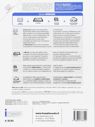 Lectio viva. Eserciziario. Corso di latino. Per i Licei. Con e-book. Con espansione online. Vol. 2 - Giuseppe De Micheli - Libro Hoepli 2017 | Libraccio.it