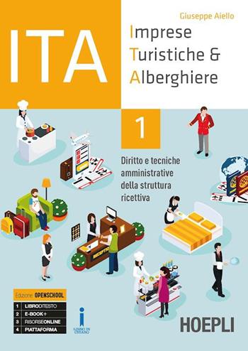 ITA. Imprese turistiche & alberghiere. Diritto e tecniche amministrative della struttura ricettiva. Ediz. Openschool. Per il triennio degli Ist. professionali alberghieri. Vol. 1 - Giuseppe Aiello - Libro Hoepli 2018 | Libraccio.it