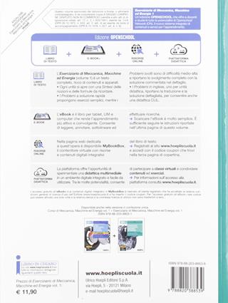 Eserciziario di meccanica, macchine ed energia. Per l'indirizzo meccanica, meccatronica ed energia degli Istituti tecnici settore tecnologico. Con e-book. Con espansione online. Vol. 1 - Giuseppe Anzalone, Paolo Bassignana - Libro Hoepli 2019 | Libraccio.it