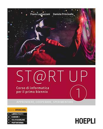 St@rt up. Corso di informatica. Apprendere, cooperare, sperimentare. Con Programmazione visuale. Per il biennio delle Scuole superiori. Vol. 1-2 - Flavia Lughezzani, Daniela Princivalle - Libro Hoepli 2019 | Libraccio.it