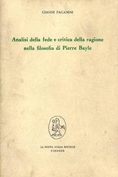 Analisi della fede e critica della ragione nella filosofia di Pierre Bayle