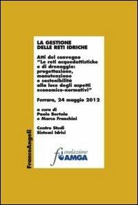 La gestione delle reti idriche. Atti del convegno «Le reti acquedottistiche e di drenaggio: progettazione, manutenzione e sostenibilità alla luce degli aspetti...  - Libro Franco Angeli 2013, Collana Fondazione Amga | Libraccio.it