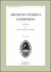 Archivio storico lombardo. Giornale della società storica lombarda (2010)