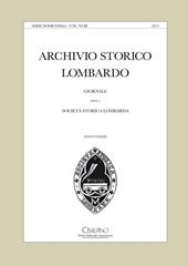 Archivio storico lombardo. Giornale della Società storica lombarda (2013). Vol. 18