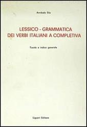 Lessico-grammatica dei verbi italiani e completiva