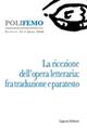 Poli-femo. Nuova serie di «lingua e letteratura» (2024). Vol. 28: La ricezione dell'opera letteraria: fra traduzione e paratesto  - Libro Liguori 2025 | Libraccio.it