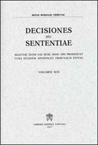 Rotae Romanae decisiones seu sententiae. Decisiones seu sententiae. Selectae inter eas quae anno 2000 prodierunt cura eiusdem Apostolici tribunalis editae. Vol. 92  - Libro Libreria Editrice Vaticana 2008, Diritto canonico | Libraccio.it