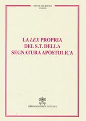 Lex propria del supremo tribunale della segnatura apostolica
