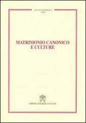 Matrimonio canonico e culture
