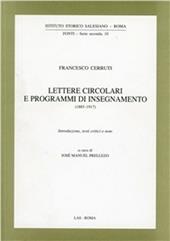 Lettere circolari e programmi di insegnamento