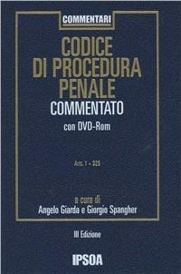 Codice di procedura penale commentato. Con DVD  - Libro Ipsoa 2002 | Libraccio.it