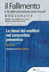 Le classi dei creditori nel concordato preventivo