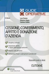 Cessione, conferimento, affitto e donazione d'azienda