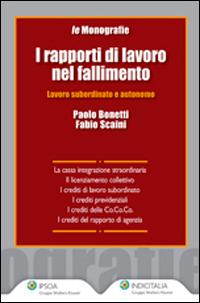 I rapporti di lavoro nel fallimento. Lavoro subordinato e autonomo - Paolo Bonetti, Fabio Scaini - Libro Ipsoa 2013, Monografie di diritto del lavoro | Libraccio.it