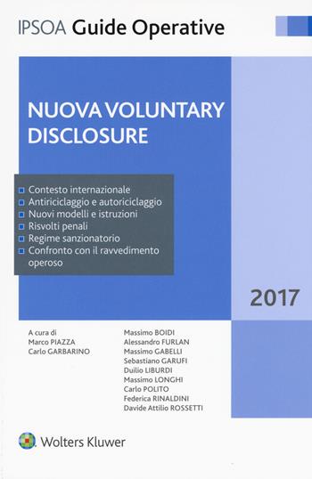 Nuova voluntary disclosure  - Libro Ipsoa 2017, Guide operative | Libraccio.it