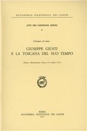 Giuseppe Giusti e la Toscana del suo tempo
