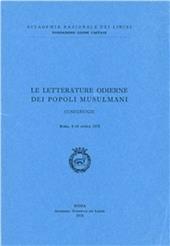 Le letterature odierne dei popoli musulmani