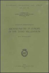 Convegno internazionale Archaeometry in Europe in the Third Millennium (Roma, 29-30 marzo 2001)