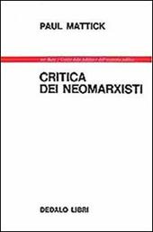 Critica dei neomarxisti