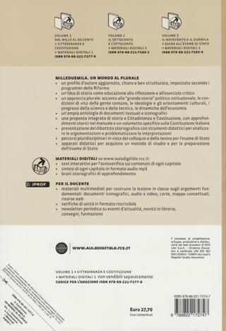 Milleduemila. Un mondo al plurale. Per le Scuole superiori. Vol. 1: Dal Mille al Seicento-Cittadinanza - Valerio Castronovo - Libro La Nuova Italia 2012 | Libraccio.it
