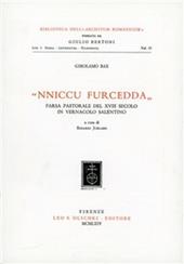 Nniccu Furcedda: farsa pastorale del XVIII secolo in vernacolo salentino