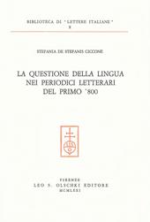 La questione della lingua nei periodici letterari del primo Ottocento