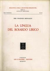 La lingua del Boiardo lirico