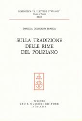 Sulla tradizione delle Rime del Poliziano