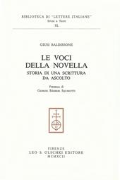 Le voci della novella. Storia di una scrittura da ascolto