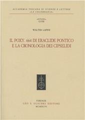 Il Poxy. 664 di Eraclide Pontico e la cronologia dei Cipselidi