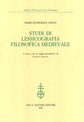 Studi di lessicografia filosofica medievale