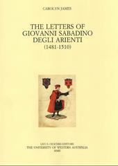 The letters of Giovanni Sabadino degli Arienti (1481-1510)
