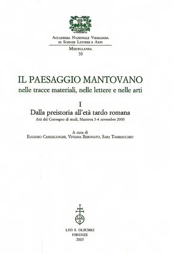Il paesaggio mantovano nelle tracce materiali, nelle lettere e nelle arti. Atti del Convegno (Mantova, 3-4 novembre 2000). Vol. 1: Dalla preistoria all'età tardo romana  - Libro Olschki 2003, Miscellanea dell'Accademia Nazionale Virgiliana di Scienze Lettere e Arti | Libraccio.it