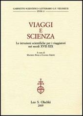 Viaggi e scienza. Le istruzioni scientifiche per i viaggiatori nei secoli XVII-XIX