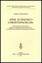 «Sine scandalo christianorum». Proposte di convivenza ebraico-cristiana nel XVIII secolo: le riflessioni erudite di Johann Jacob Frey