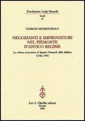 Negozianti e imprenditori nel Piemonte d'antico regime. La cultura economica di Ignazio Donaudi delle Mallere