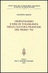 Orientalismo e idee di tolleranza nella cultura francese del primo '700