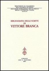 Bibliografia degli scritti di Vittore Branca