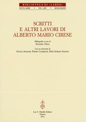 Scritti e altri lavori di Alberto Mario Cirese