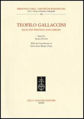 Teofilo Gallaccini. Selected writings and library