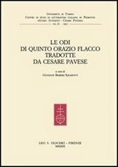 Le Odi di Quinto Orazio Flacco tradotte da Cesare Pavese