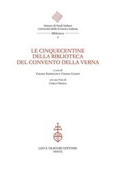 Le cinquecentine della Biblioteca del Convento della Verna